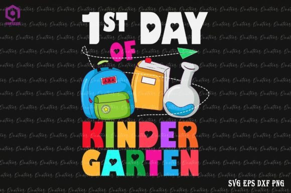 1st Day of Kindergarten Back to School Graphics & Crafts