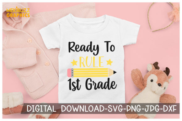 1st Grade Back to School Cricut SVG Graphics