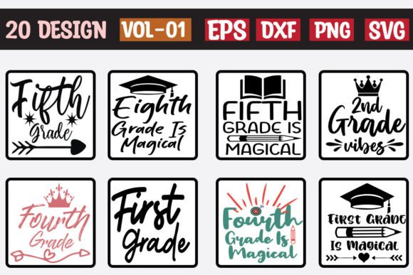20 Back to School Bundle Vol-01: Graphics for Crafts & Creative Brands