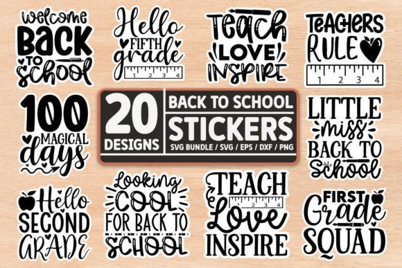 Back to School Stickers SVG Bundle: A Graphic Designer’s Take