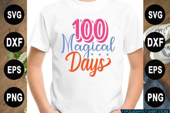 Back to School T-Shirt Design, 100 Magic Graphics