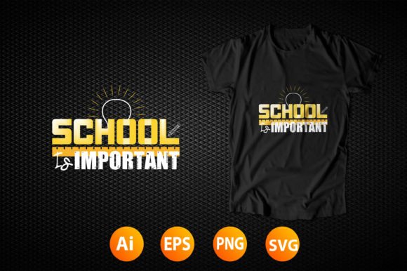 Back to School T-shirt Design 32: A Practical Graphic for Digital Sellers