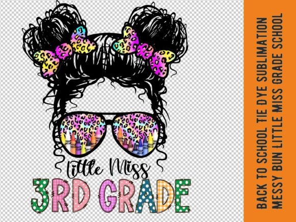 Back to School Tie Dye Sublimation Graphics