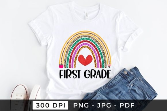 First Grade PNG: Back to School Graphics for Crafts