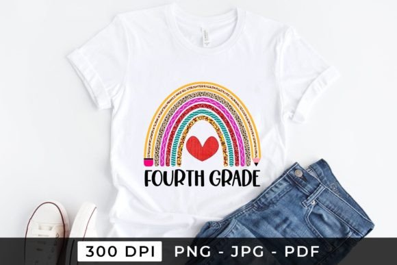 Fourth Grade PNG Back to School PNG: Graphics for Crafts