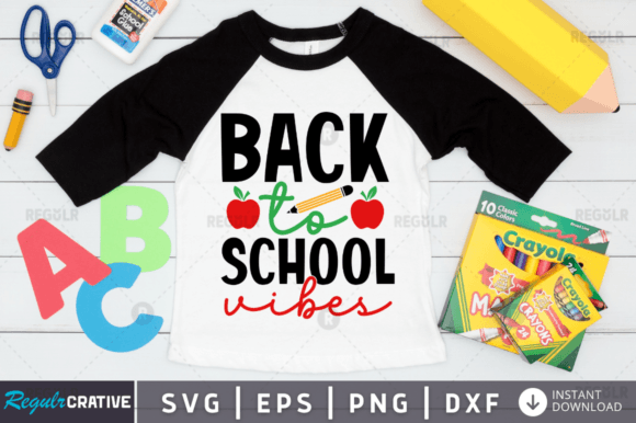 FREE Back to School Vibes SVG Design: Graphics for Crafts & Real Client Projects