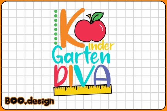 Kindergarten Diva Back to School SVG
