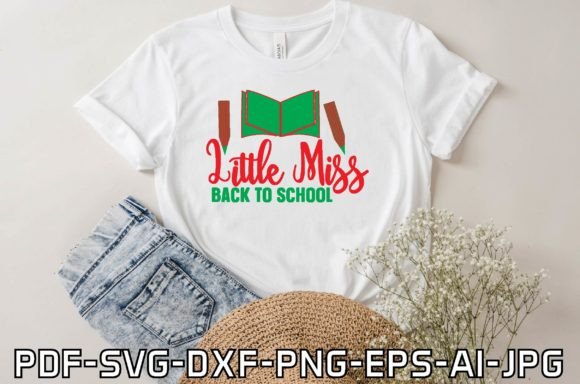 Little Miss Back to School SVG Cut Files