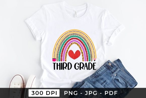 Third Grade PNG: Back to School Graphics for Crafts