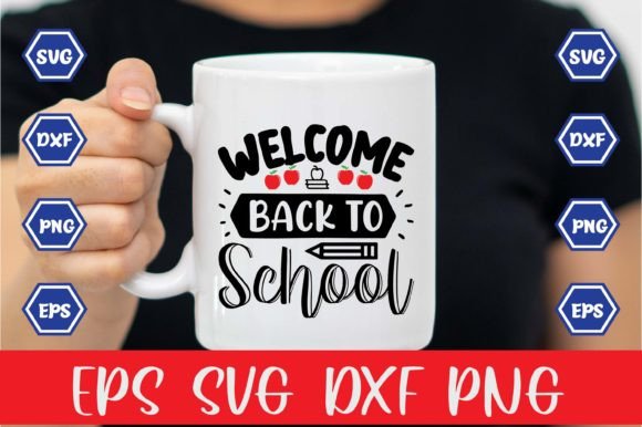 Welcome Back to School Sublimation Graphics for Crafts